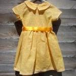 Baby girls orange cotton fl..