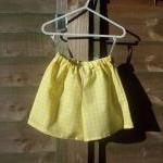 Girls yellow sleeveless top..