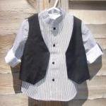 Boys black and white stripe..