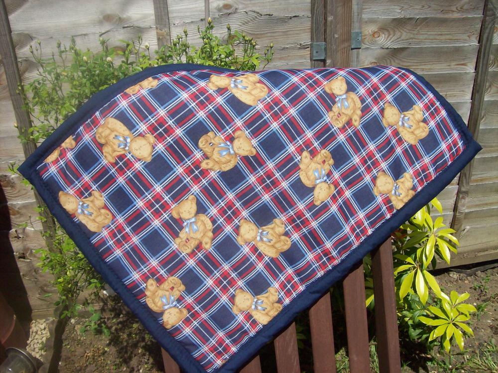 Unisex teddy bear buggy/crib cover