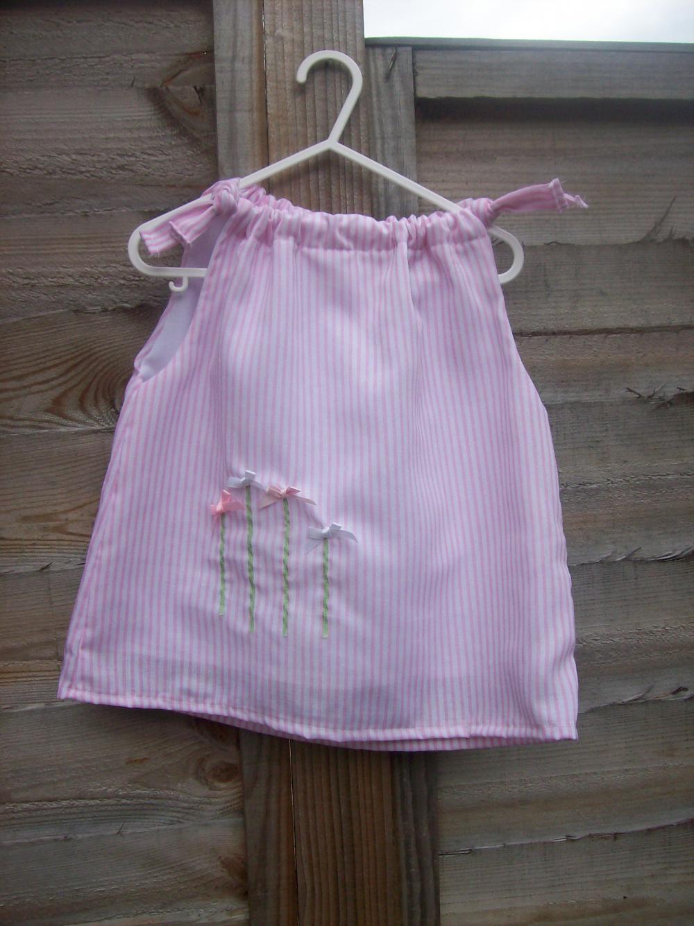 Baby/Toddler girls candy stripe dress 